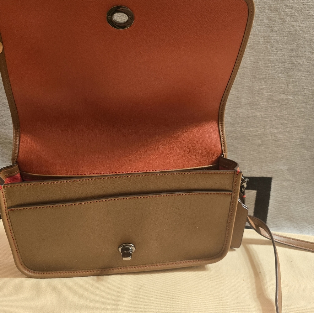 Brown Leather COACH Crossbody Bag - Picture 7 of 9